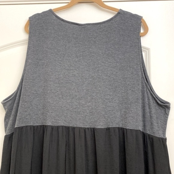 Suzanne Betro Mixed Media Dress Women’s sleeveless Rayon flowy Plus Size 4X Maxi - Picture 4 of 8